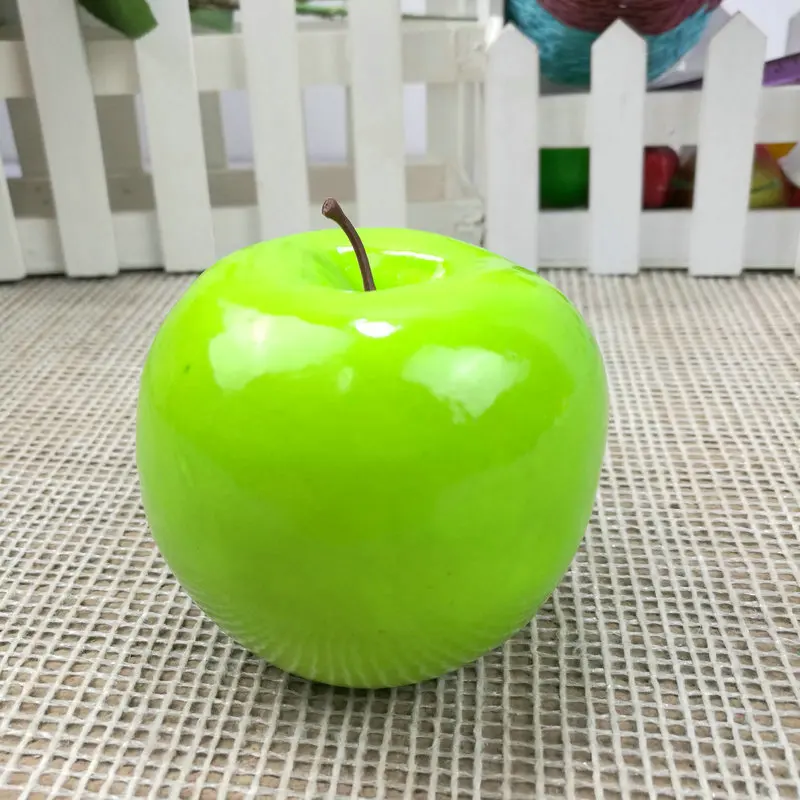 Apple 2 1 шт. искусственный Декор фрукты праздничные принадлежности пена Поддельные фрукты овощи кухонные игрушки для детей ролевые игры игрушки домашний декор - Цвет: Apple 2
