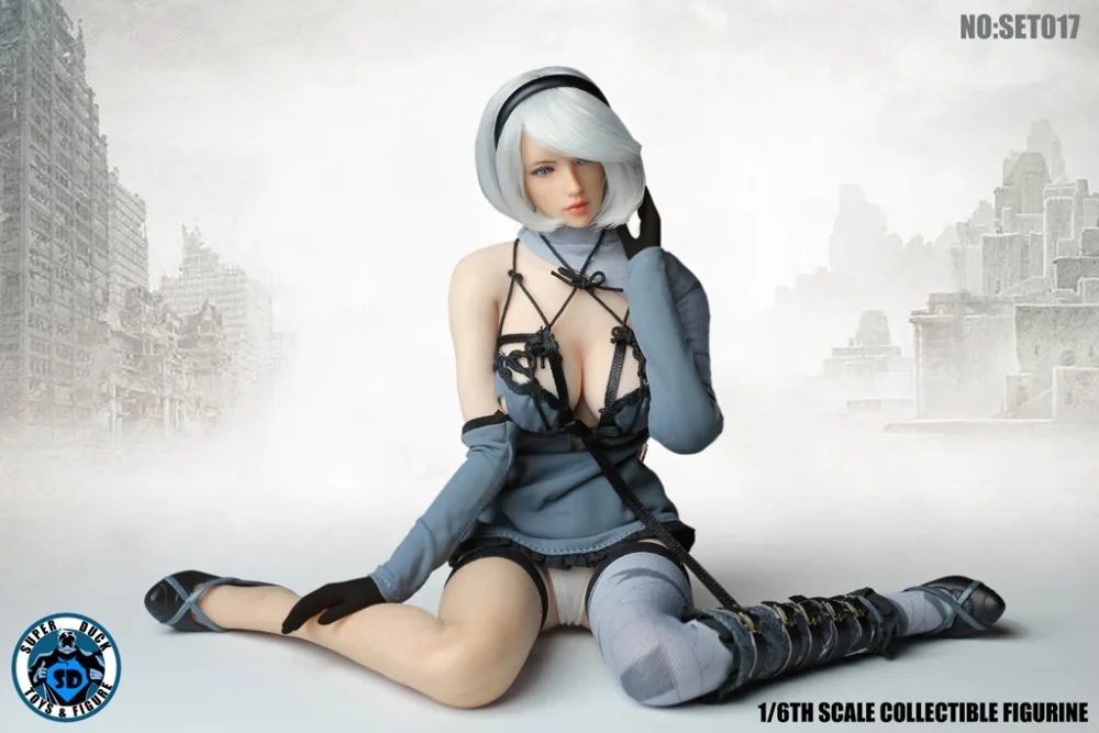 

1/6 scale Collectible action figure doll NieR Automata Female warrior YoRHa No. 2 Type B with PHICEN Seamless body,NO BOX