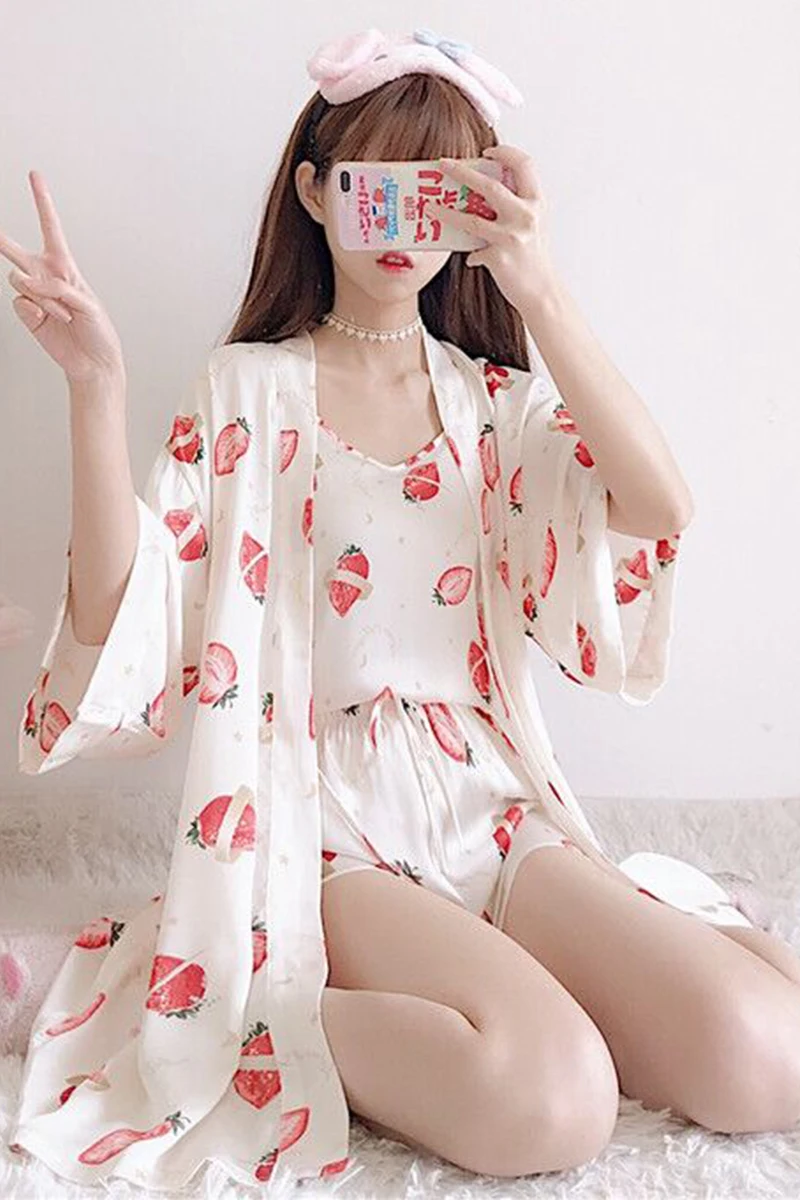 Pijama verano mujer 2019 летние женские пижамы Шорты пижамные штаны пижама из трех