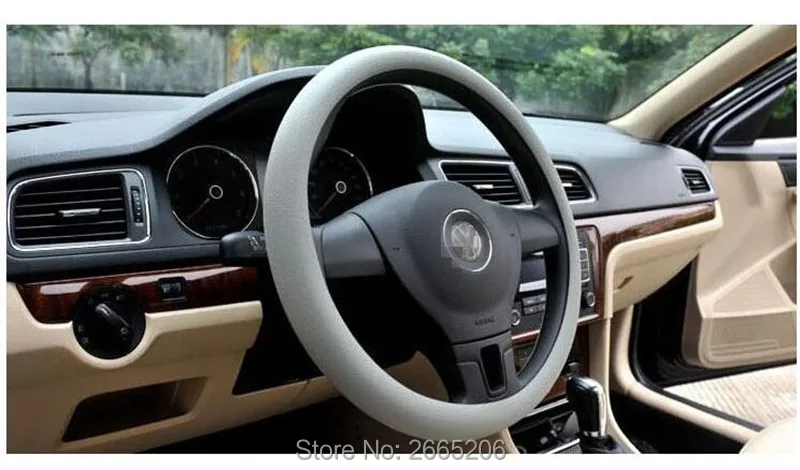 2017 New Car Accessories leather texture car auto silicone steering wheel glove cover soft multi color styling Universal |