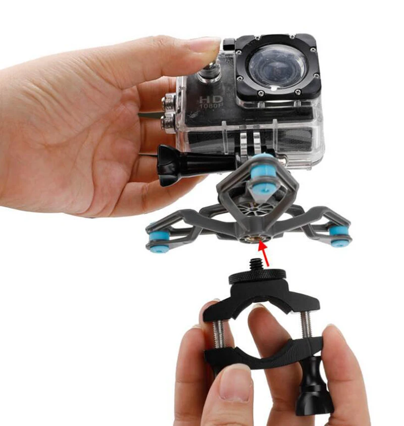 Fr Gopro Hero амортизатор адаптер кронштейн Xiaoyi 4K Спортивная камера крепление для