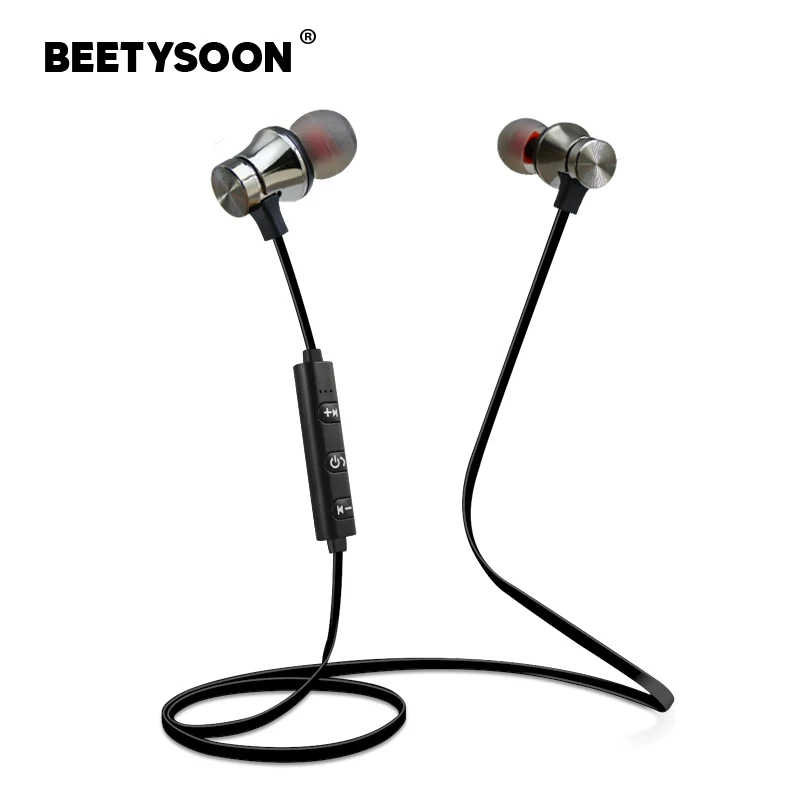 BEETYSOON беспроводные наушники спортивные блютуз Bluetooth для телефона гарнитура