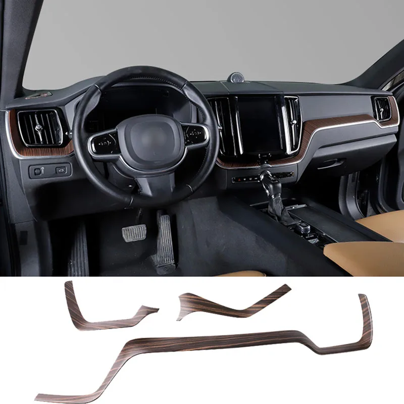 Автомобильный Стайлинг Аксессуары подходят для Volvo XC60- дерево с зернистой фактурой центральной консоли декоративная накладка
