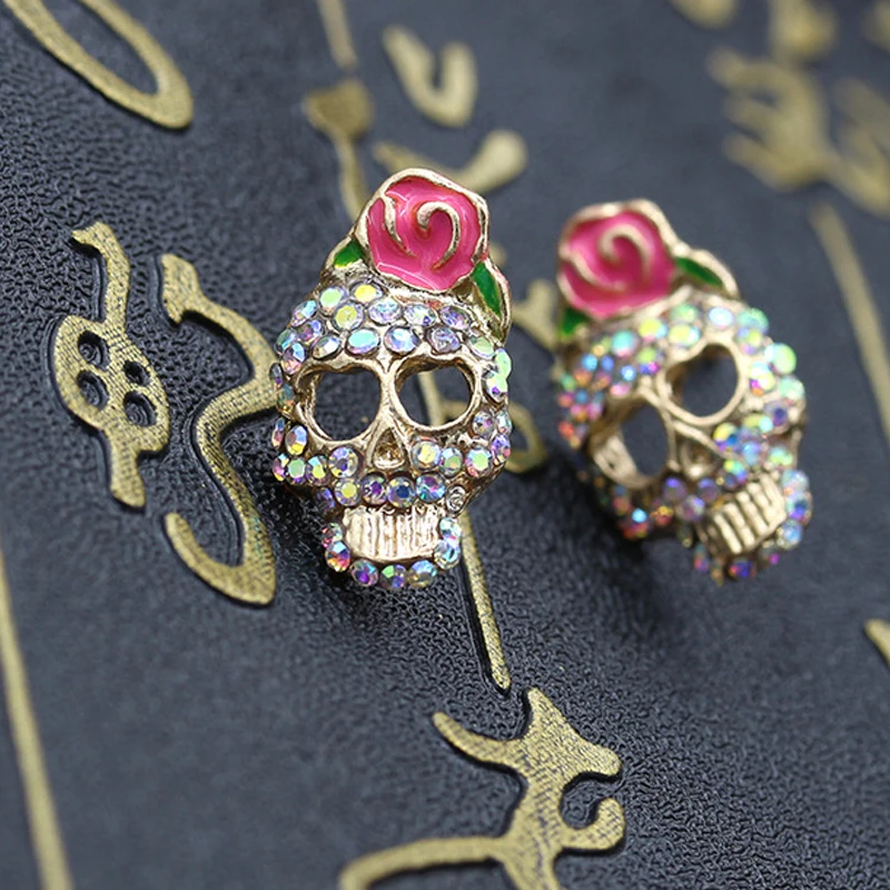 3 пары Для женщин серьги стержня для Винтаж колошения Скелет цинковый сплав и