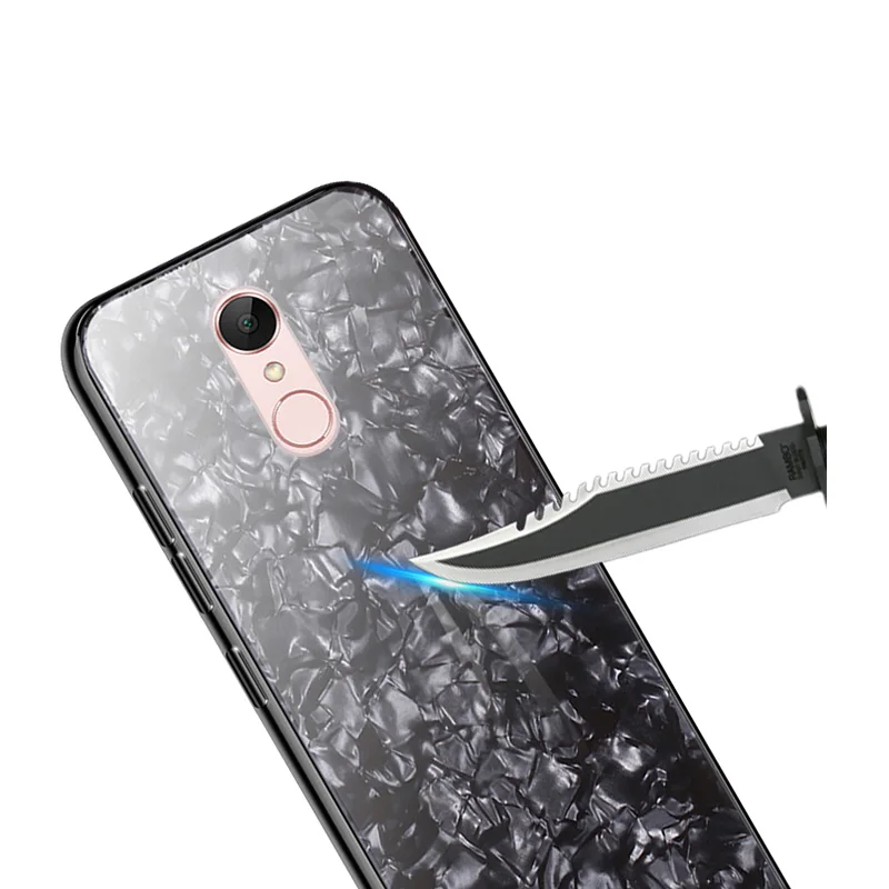 For Xiaomi Redmi 5 Plus Case Luxury Shockproof Tempered Glass Hard Back Cover Soft Frame Silicone Casing for | Мобильные телефоны и
