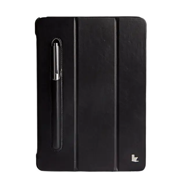Black Чехол jisoncase из микрофибры для iPad 9,7, чехол с подставкой и слотом для карандашей, роскошный противоударный чехол-книжка для планшета, iPad A1893 - Цвет: Black