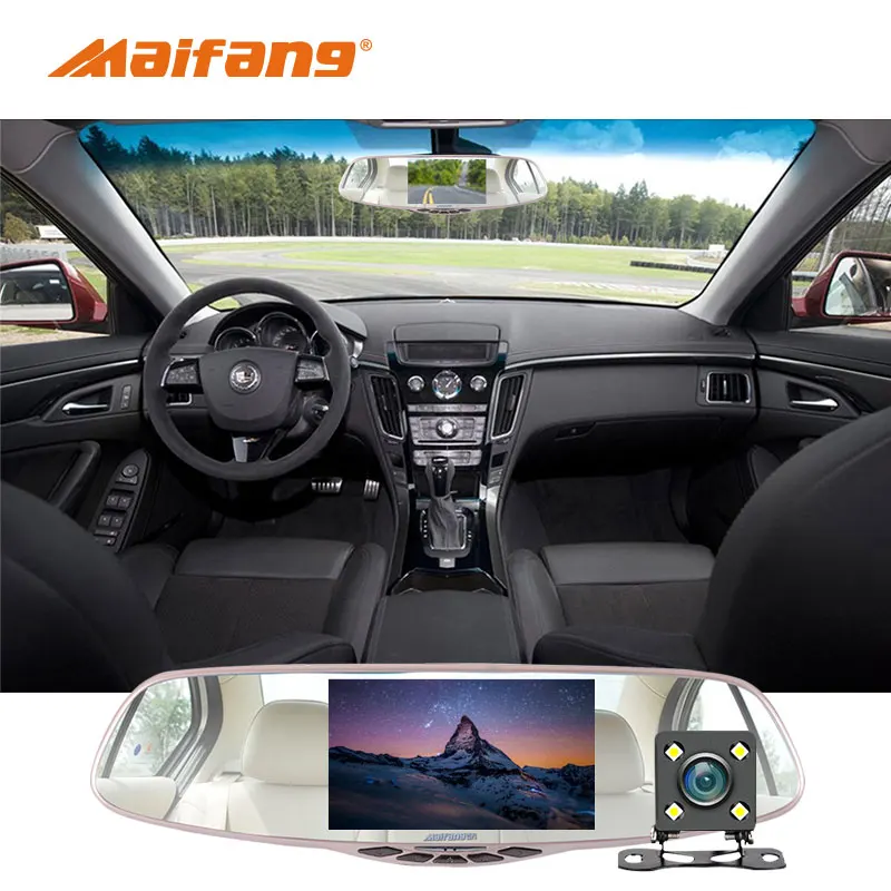 Novatek 96655 зеркало заднего вида камера Автомобильный видеорегистратор FHD 1080P с
