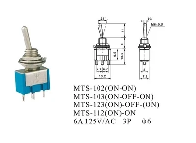 10 шт. кнопочный переключатель яркостью (unilink) newson 6A 125V/3A 250V|Выключатели| |