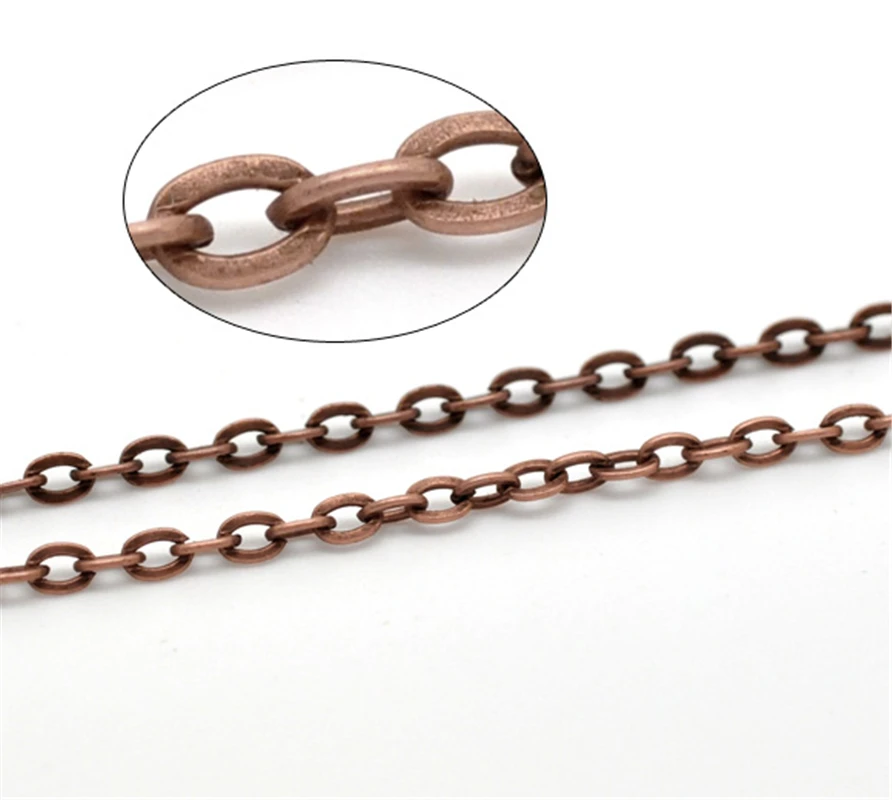 

Цепочка из медных звеньев DoreenBeads, 10 м, 4x3 мм (B14980), иу