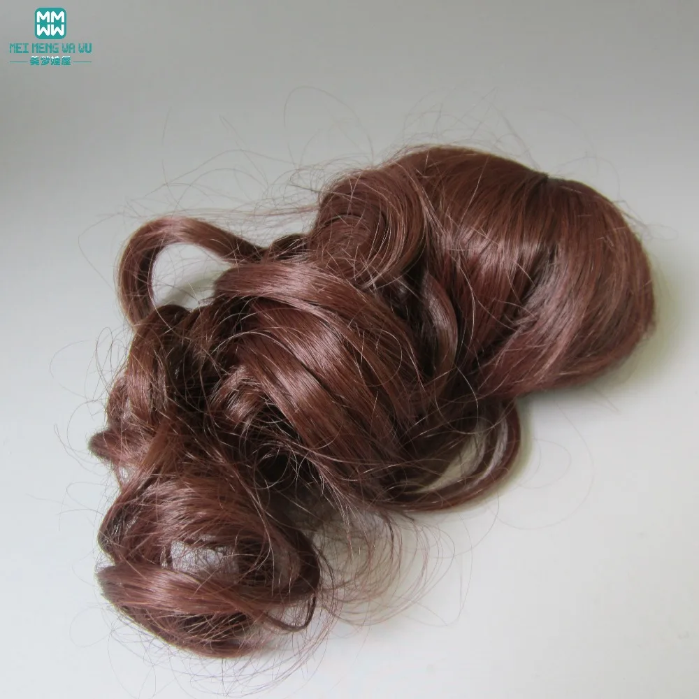 Готовые куклы парик для 1/3 1/4 1/6 BJD/SD кукла применимо длинные волнистые волосы темно-коричневый 078
