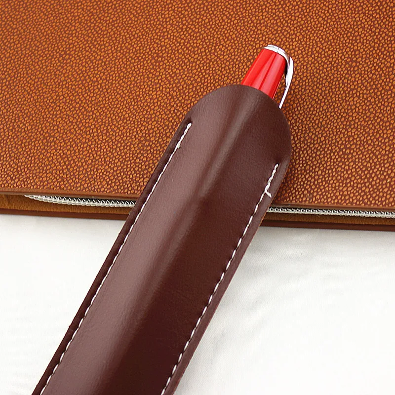 Сумка для карандашей ручной работы чехол перьевой ручки из воловьей кожи