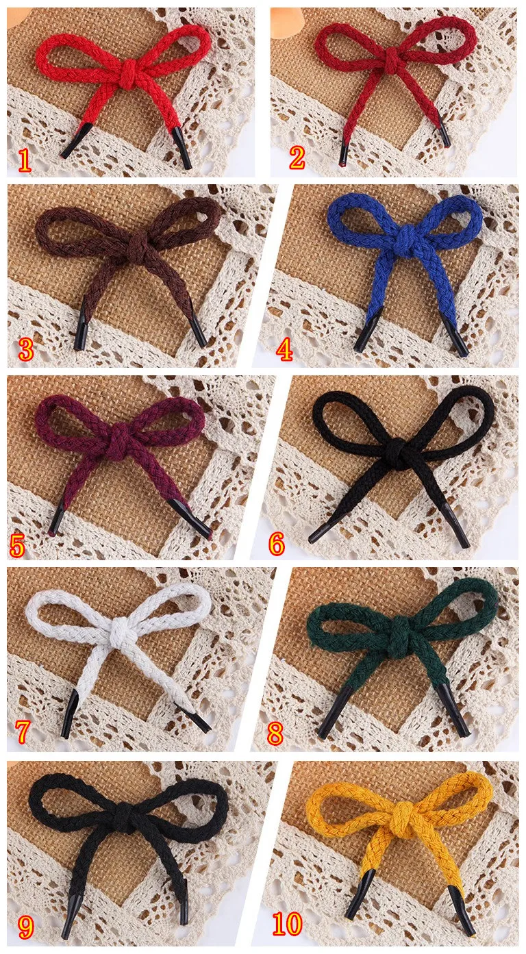 

32cm long cotton rope handle 1000pcs/lot 8ply twisted handle with 2 blackhead stopper gift bag handbag free shipping 10 colors