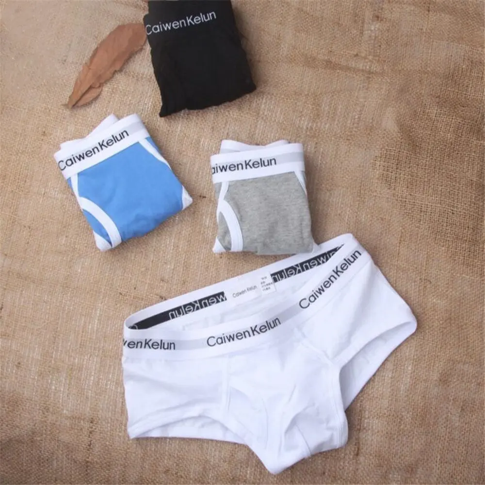20 шт./лот Мужское нижнее белье трусы шорты удобные хлопковые сексуальное бикини M