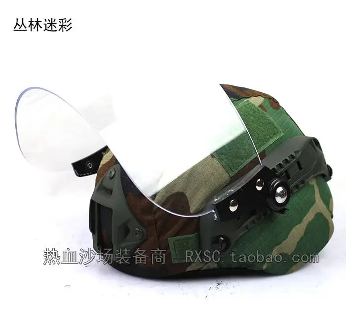 MICH2000 CS тактический шлем+ Защитная маска+ камуфляжный чехол для шлема