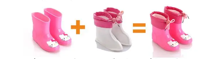 2018 новые весенние резиновые ботинки детские для девочек и мальчиков Детские