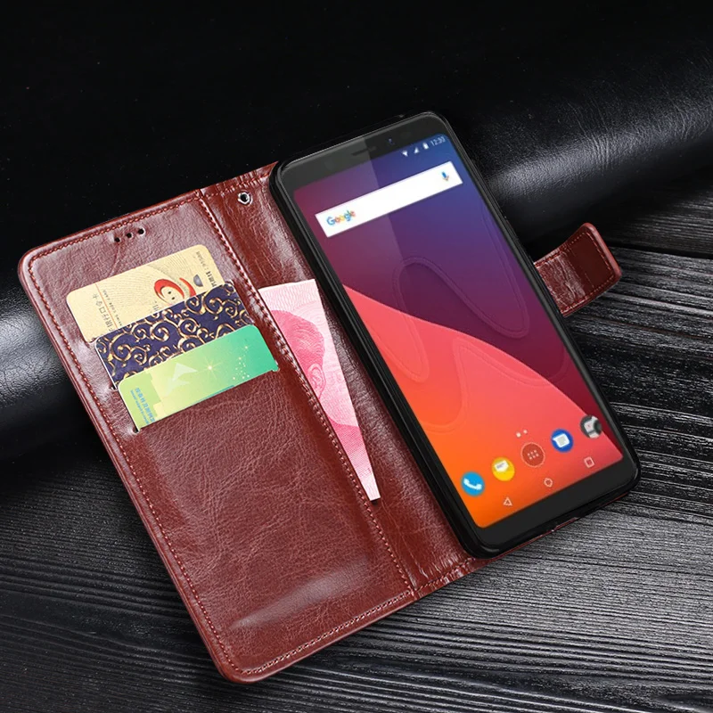 Idewei для Wiko sunny2 чехол 4.0 ''Бизнес Стиль Стенд Флип кожаный бумажник Coque Крышка