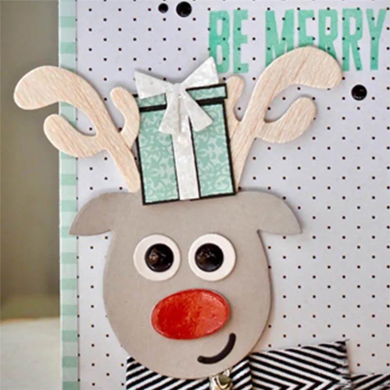 DiyArts Рождественский лось металлические режущие штампы для DIY новый Скрапбукинг