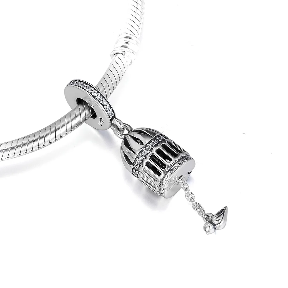 CKK подходят для браслетов Pandora браслет свободен как птица бусины Подвески