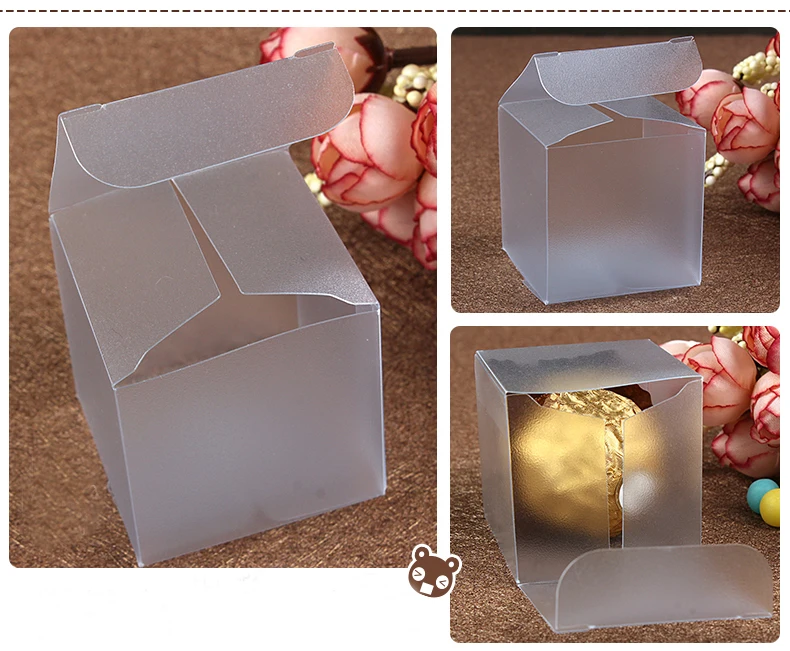 Plastic Clear Box Wedding Gift Boxes For Jewellery Candy Packaging Display Boxes Diy Cases Storage