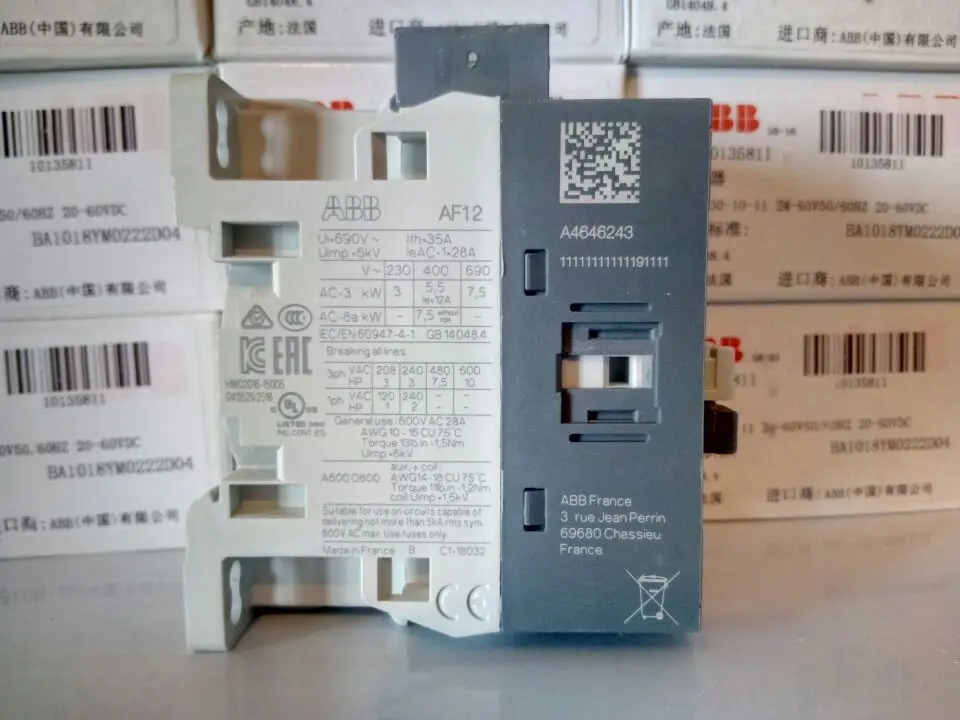 ABB контактор AF12 30 10 11 24 60VDC DC AC обмен новый оригинальный 1 шт.|ЖК-экраны и панели для