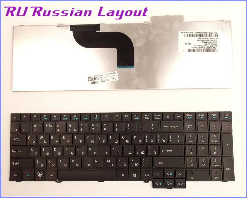Новый российский Клавиатура для ноутбука версии Acer Travelmate 5760 5760G 6595 6595G 8573 8573G 7750 7750G
