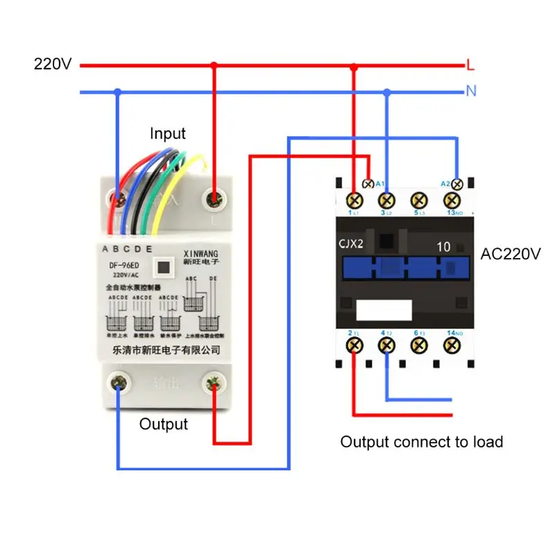 OOTDTY DF-96ED Automatic Water Level Controller Switch 10A 220V Tank Liquid Detection Sensor Pump | Инструменты