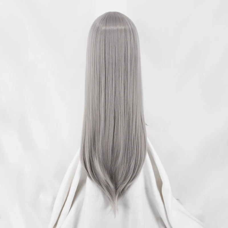 Серая длинная прямая парик из аниме смеси S Kanzaki Hideri парики для косплея стойкие