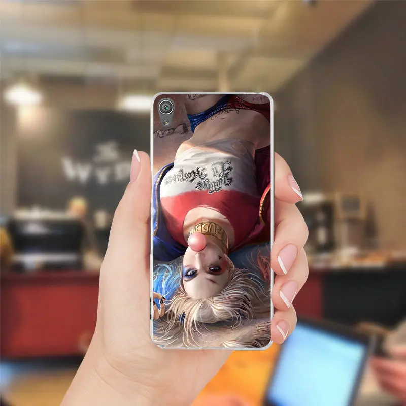 Горячие Харли Квинн искусство Dc комиксов для sony Xperia Z Z1 Z2 Z3 Z4 Z5 компактный Премиум