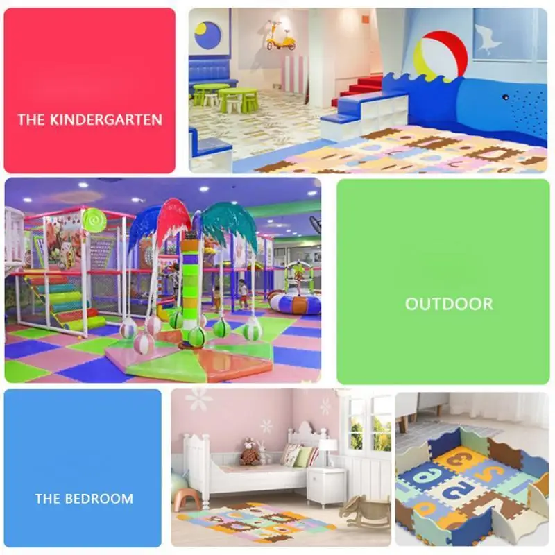 Мультяшный ковер с животным рисунком Eva пена головоломка материя дети пол