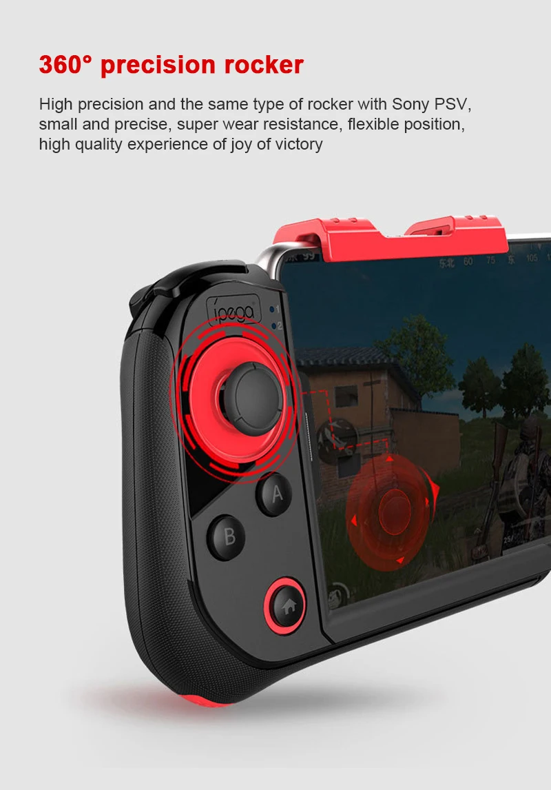 IPega PG-9121 Bluetooth геймпад V4.0 Беспроводной игровой контроллер Джойстик с Скорректированный держатель для Android/IOS