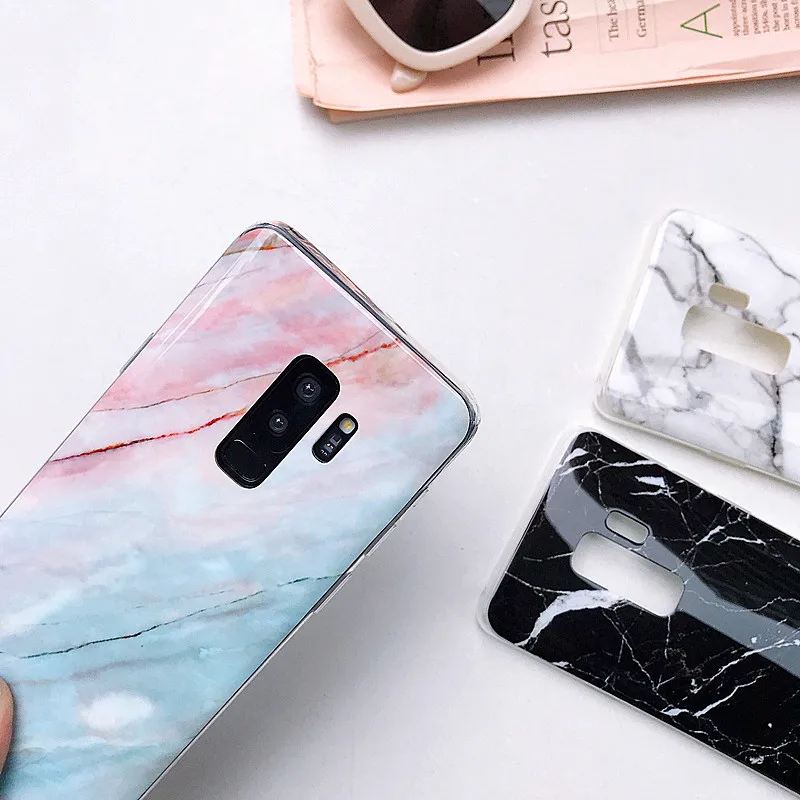 Модный силиконовый мраморный чехол для samsung Galaxy S10e S10 Lite S9 S8 Plus S7 edge Note 9 8 Coque |