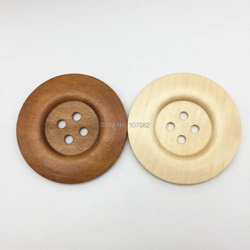 10 шт. круглые деревянные пуговицы с 4 отверстиями 60 мм 6 см|wooden buttons|sewing buttonswood buttons