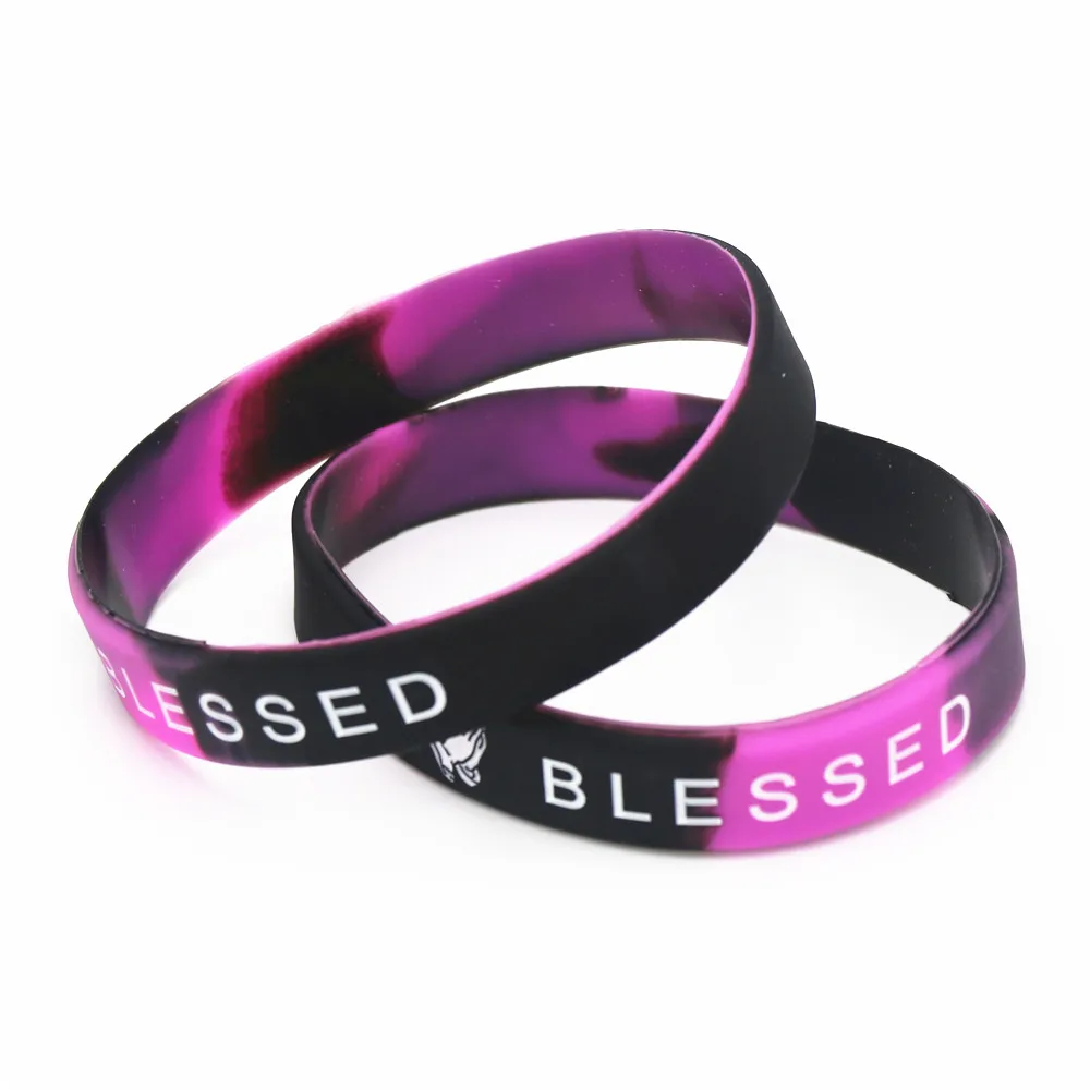 LUKENI 1 шт. Новый благословил Wristband Силикона леггинсы спортивные штаны микс Цвет