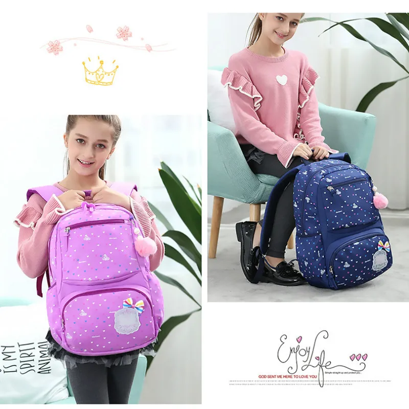 Детские школьные сумки первичный Escolar ортопедический Рюкзак Mochila для девочек