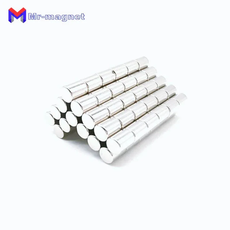 100 шт. 8x6 мм неодимовый магнитный диск N35 постоянные маленькие круглые супер