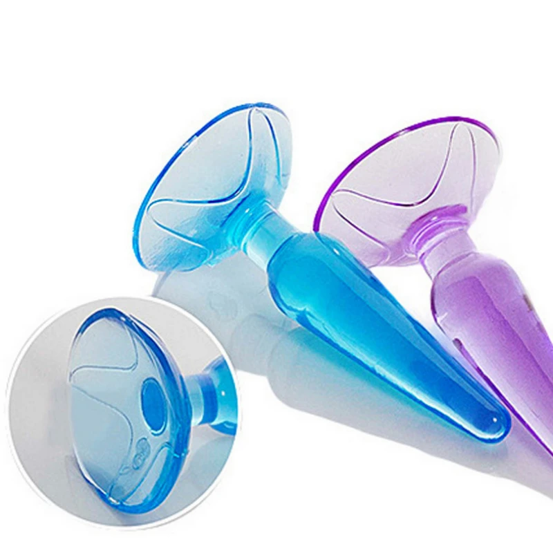 Мини Анальная пробка силиконовая Мягкая ABS присоска для пары желе фаллоимитатор