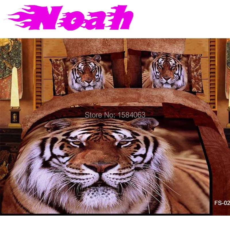 Luxury brand 3d bedding sets double white tiger dolphin horse quilts duvet cover bed linen roupa de cama | Дом и сад