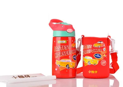 car-bag Горячая Bpa-free 400 мл нержавеющая сталь портативный мешок чашки Вакуумная чашка ребенка воды чайник путешествия чай фруктовый сок соломы термос колба - Цвет: car-bag