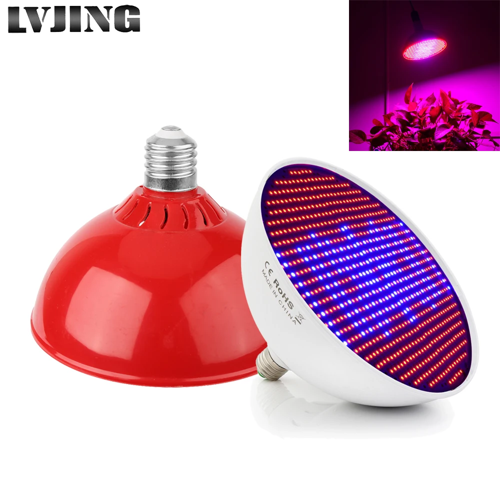 

E27 80W LED Grow Light 800 LEDs Plant Growth Lamp For Indoor Plant Greenhouse Vegs Seedings Flower Hydroponic Grow Tent Lighting