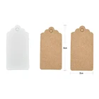 100 шт крафт-бумаги мульти-стиль упаковки бирки СвадьбаДень рождения конфеты коробки ценники для цветкаювелирных изделий
