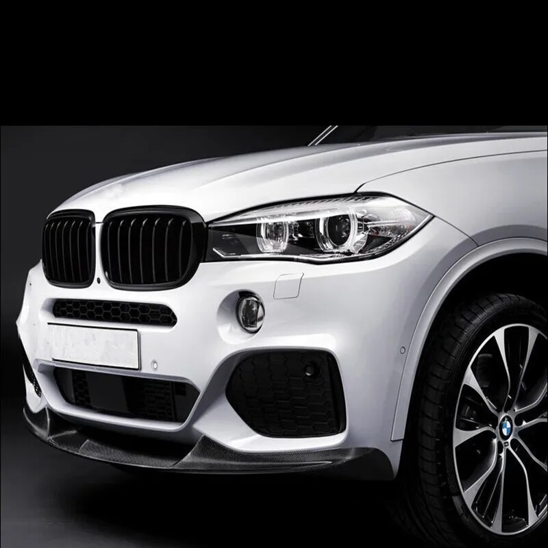 Пара 14-16 для BMW X5 F15 X6 F16 2014 2015 2016 передняя решетка двойная планка глянцевая черная