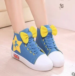 Good Quality Free shipping 2014autumn new Korean version Hot sale bow round head women canvas shoes cheap wholesale big discount | Обувь