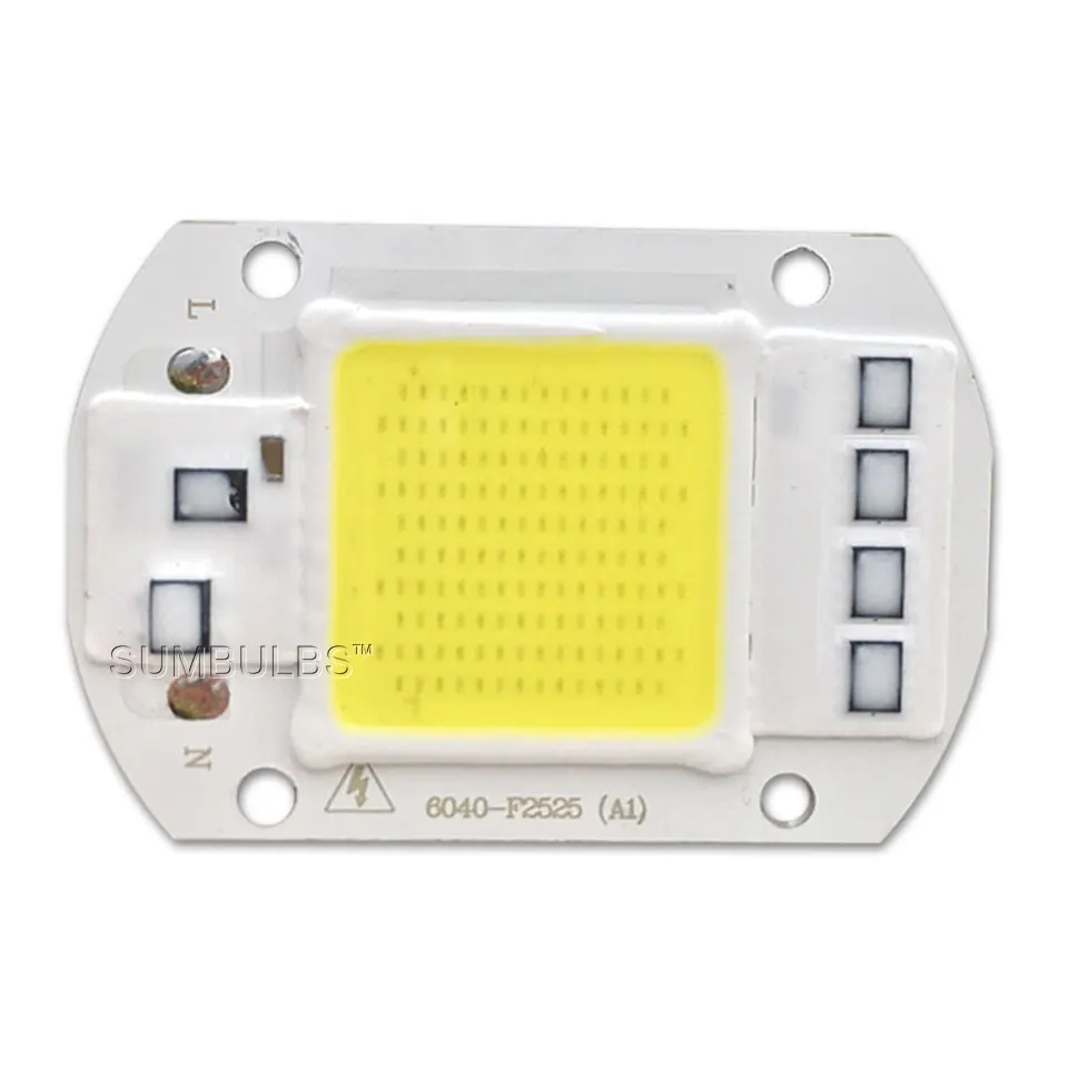 Sumbulbs 20 Вт 30 50 Smart IC 110 В 220 AC COB Светодиодная лампа для роста растений чип на борту