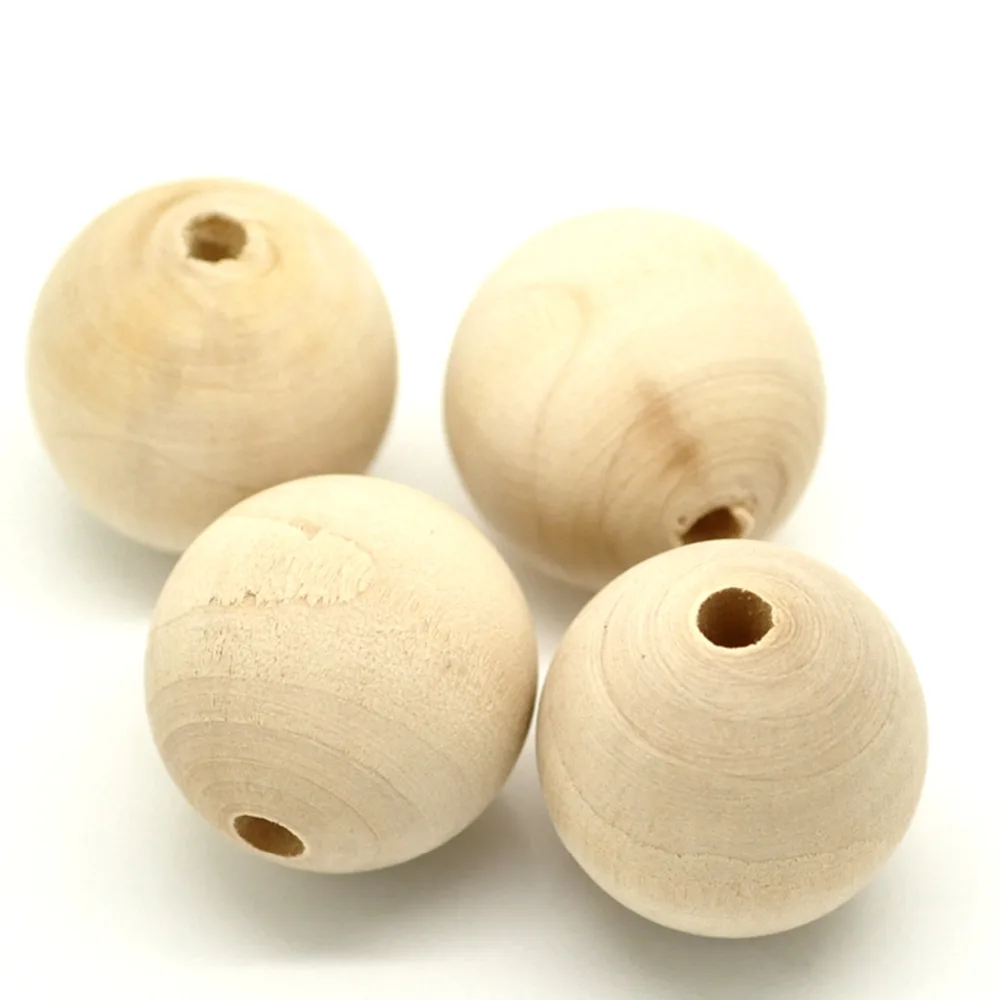 DoreenBeads 20 шт. бусины из натурального дерева 30 мм(1-1/")(B18404), yiwu