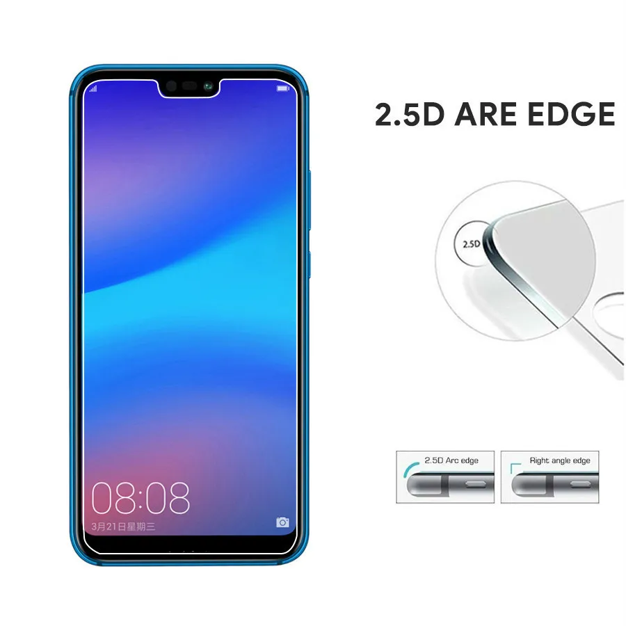 2.5D HD закаленное стекло для Huawei P30 P10 P20 Lite Защита экрана P9 P8 2017 2016 2015 прозрачное