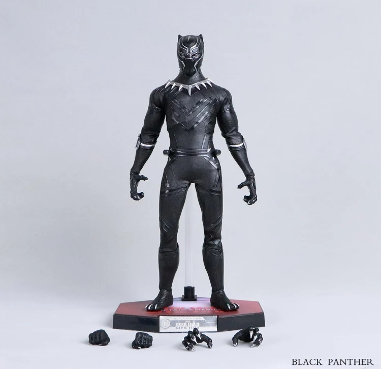 30 см 1/6 Civil War Черная пантера экшн Коллекция игрушечных фигурок модель игрушки