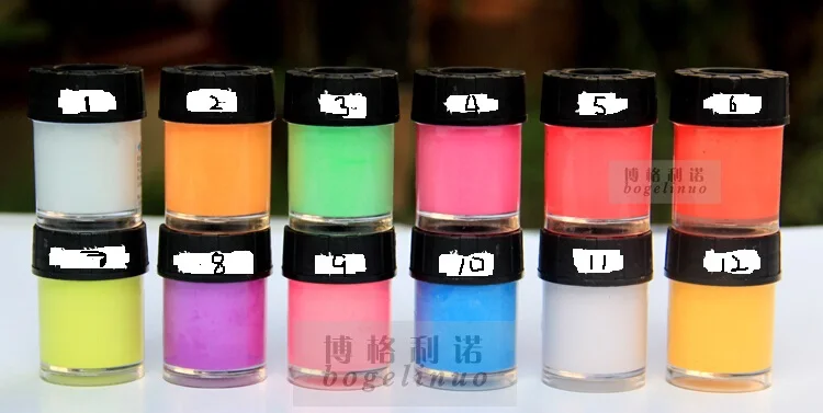 Красители для воды 12 цветов 5 шт. светящийся краситель порошок акриловая краска
