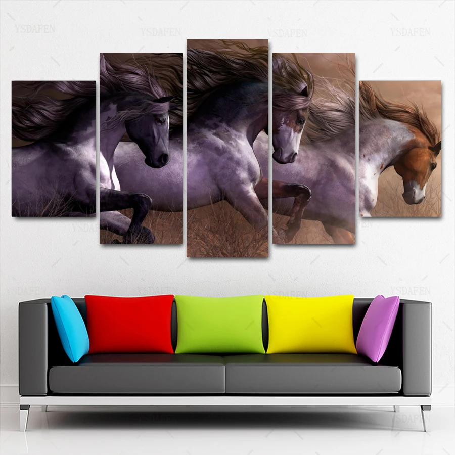 

Op de muur HD print olieverf modulaire foto Scenery poster kind room decor woondecoratie 5 stks canvas art z135