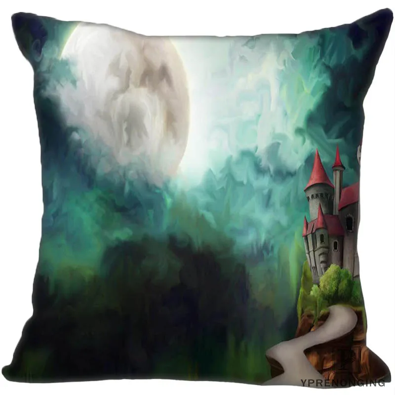 Square Pillowcases На заказ Наволочка анимированный замок квадратная на молнии Подушка Cover35X35, 40x40,45x45 см(одна сторона) 180522-02-02 - Цвет: Square Pillowcases
