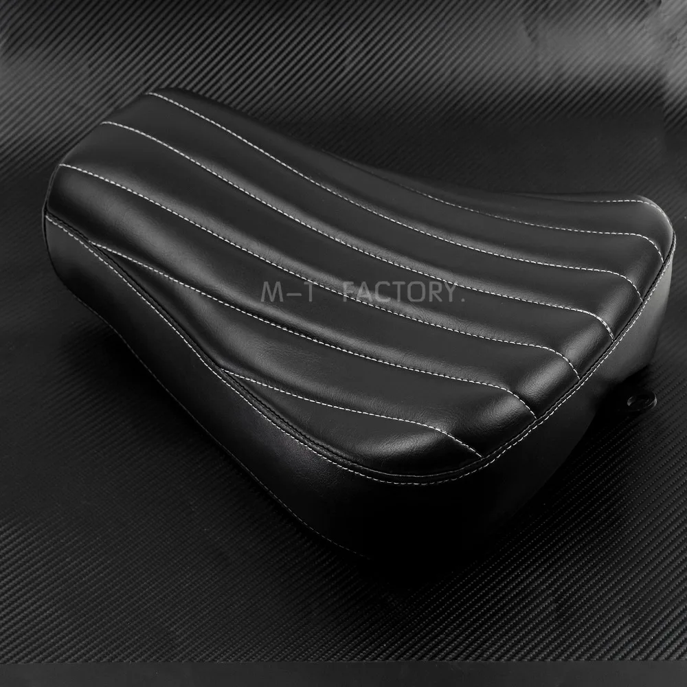 Передняя Кожаная подушка для водителя мотоцикла черная сиденья Harley Sportster Iron XL 1200